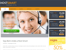 Tablet Screenshot of hostsmart.com.br