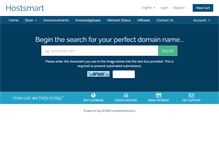 Tablet Screenshot of billing.hostsmart.com.au
